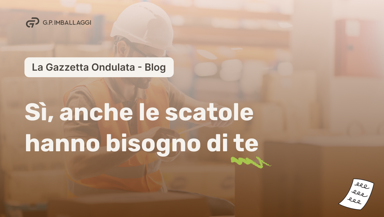 Testo Sì, Anche Le Scatole Hanno Bisogno Di Te Immagine Larga